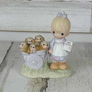 Precious Moments God loveth a cheerful giver 1977 Jonathan David figurine